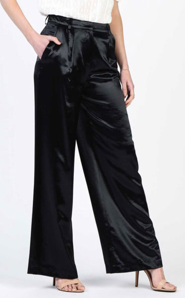 Black Satin Trousers