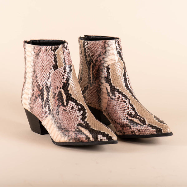 Botín Snake Blush