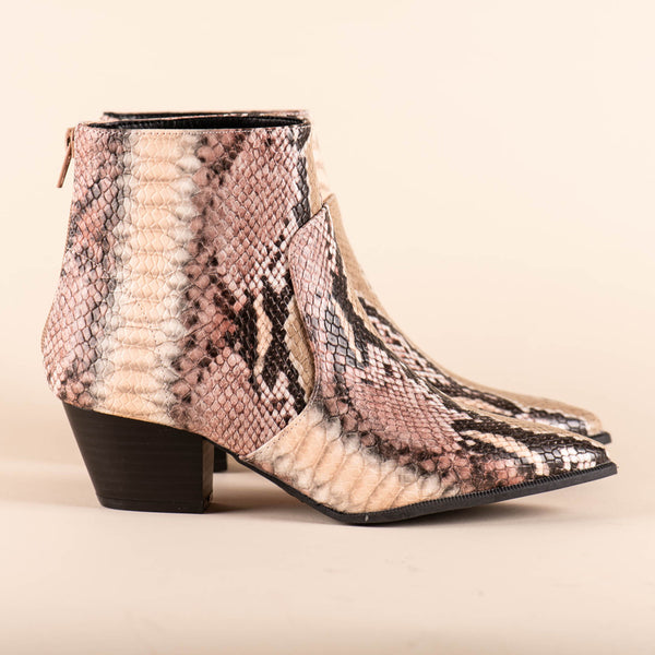 Botín Snake Blush