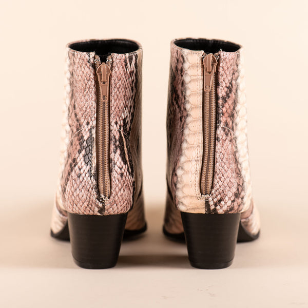 Botín Snake Blush